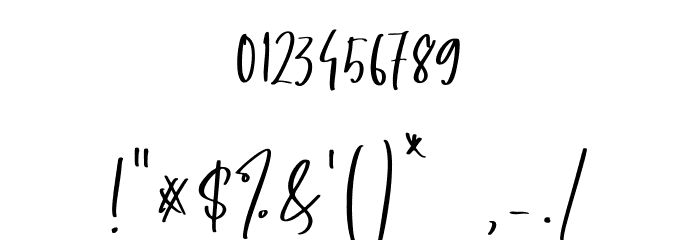 South Dreamers Alternate Font OTHER CHARS