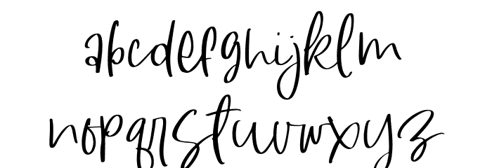 South Dreamers Font LOWERCASE