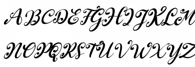 South Forest Italic 字体 大写