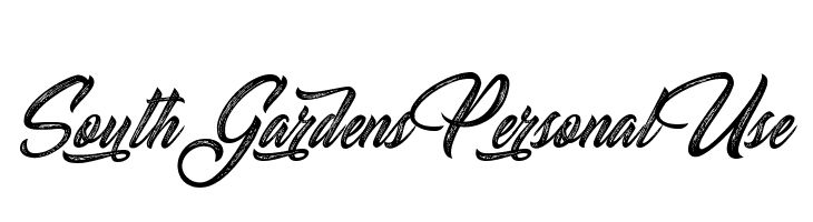 South Gardens Personal Use Fonte