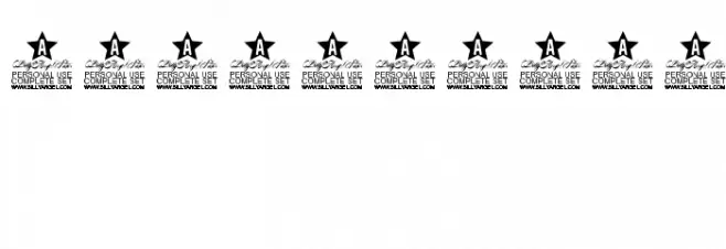 South Gardens Personal Use Font OTHER CHARS