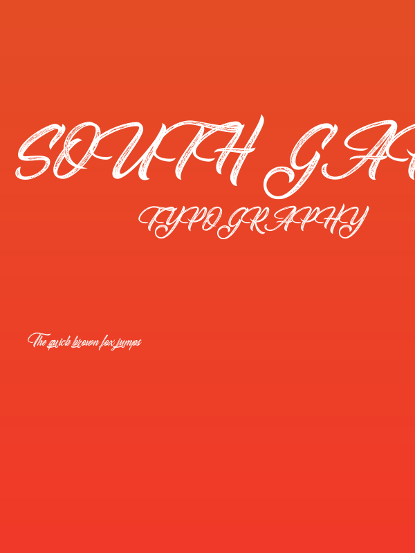 South Gardens Personal Use Poster