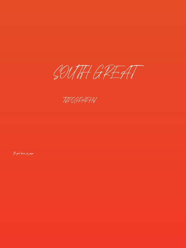 South Great Poster