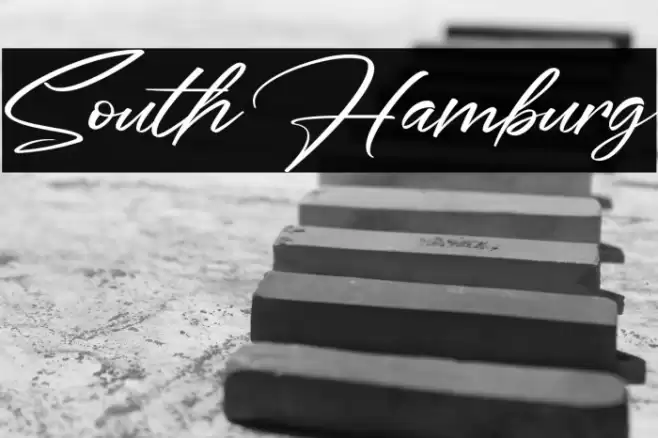South Hamburg Font examples