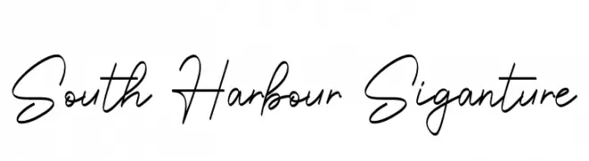 South Harbour Siganture  Free Fonts Download