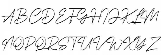 South Harbour Siganture Schriftart Groß