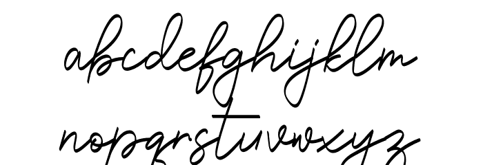 South Harbour Siganture Font LOWERCASE