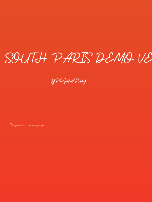 South Paris Demo Version Poster
