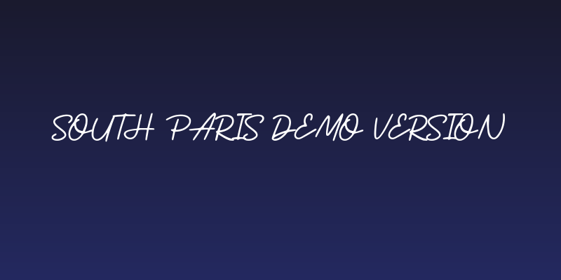 South Paris Demo Version Social Header
