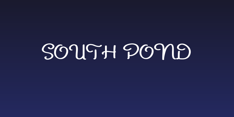 South Pond Social Header