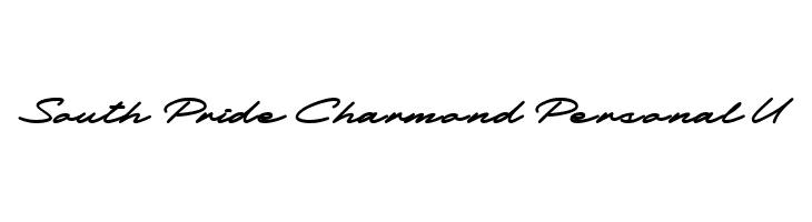 South Pride Charmond Personal U  フリーフォントのダウンロード