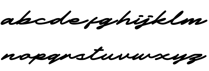 South Pride Charmond Personal U Font LOWERCASE