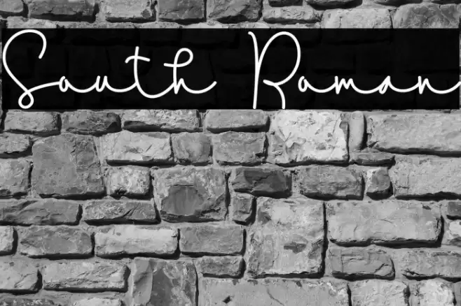 South Roman Font examples