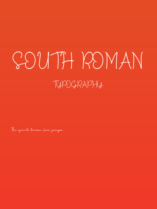 South Roman Poster