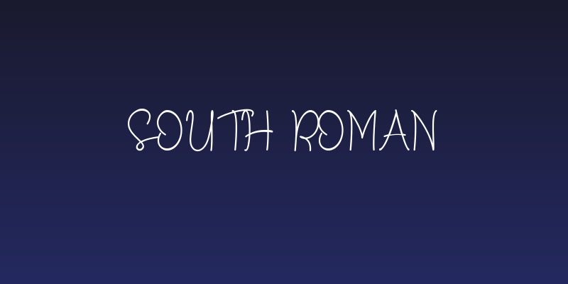 South Roman Social Header