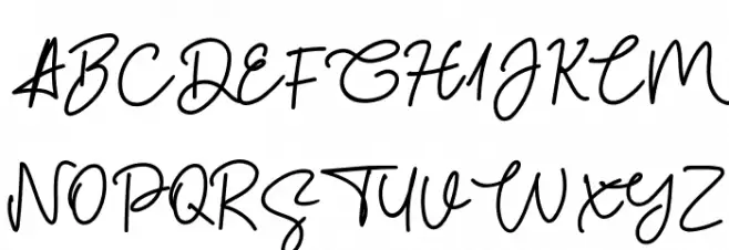 South Script フォント 大文字