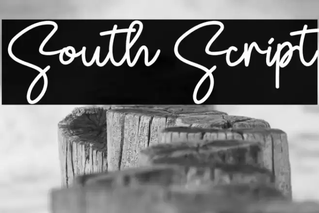 South Script Font examples