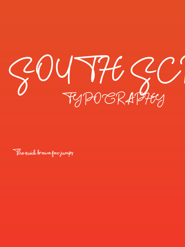 South Script Poster