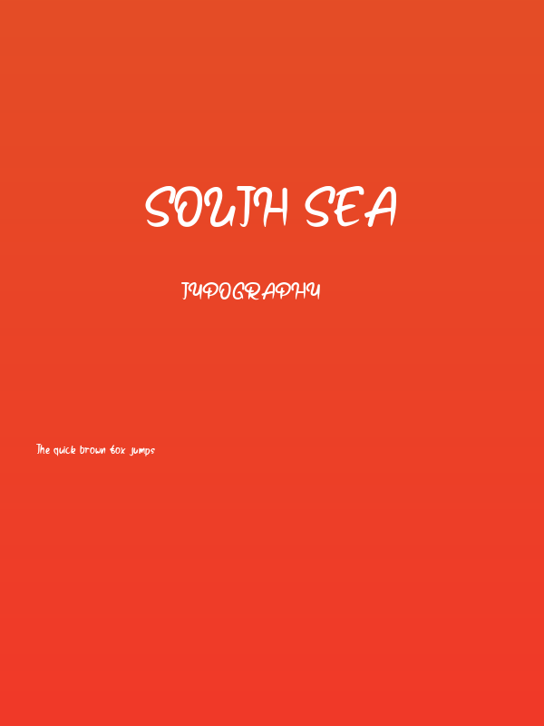 South Sea Poster