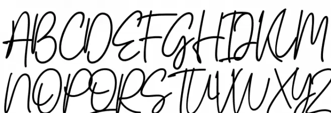 South Signature Schriftart Groß