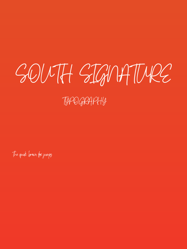 South Signature Poster