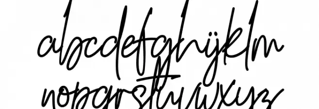 South Signature फ़ॉन्ट लोअरकेस