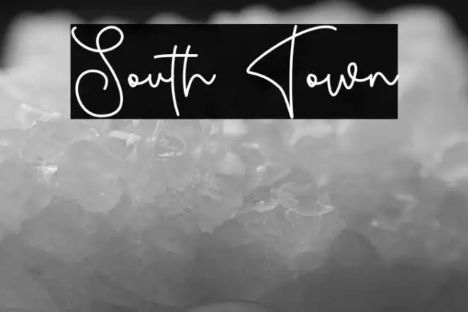 South Town Font examples
