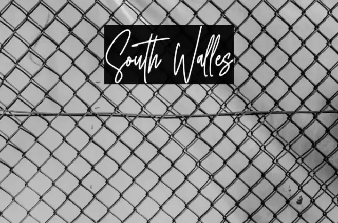 South Walles Font examples