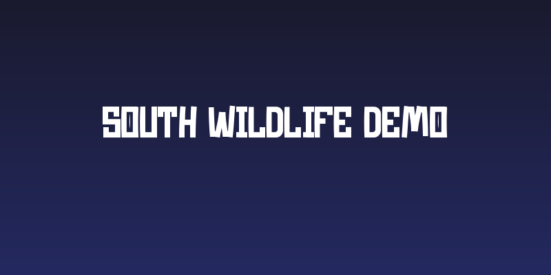 South Wildlife Demo Social Header