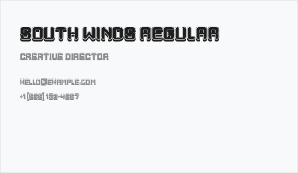 South Winds Regular Business Card