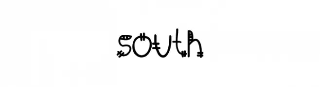 South  नि: शुल्क फ़ॉन्ट्स डाउनलोड