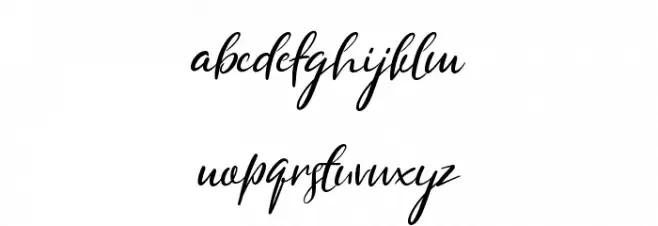 South Schriftart Kleinbuchstaben