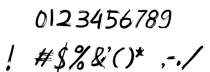 SouthBaggregDemo Font OTHER CHARS