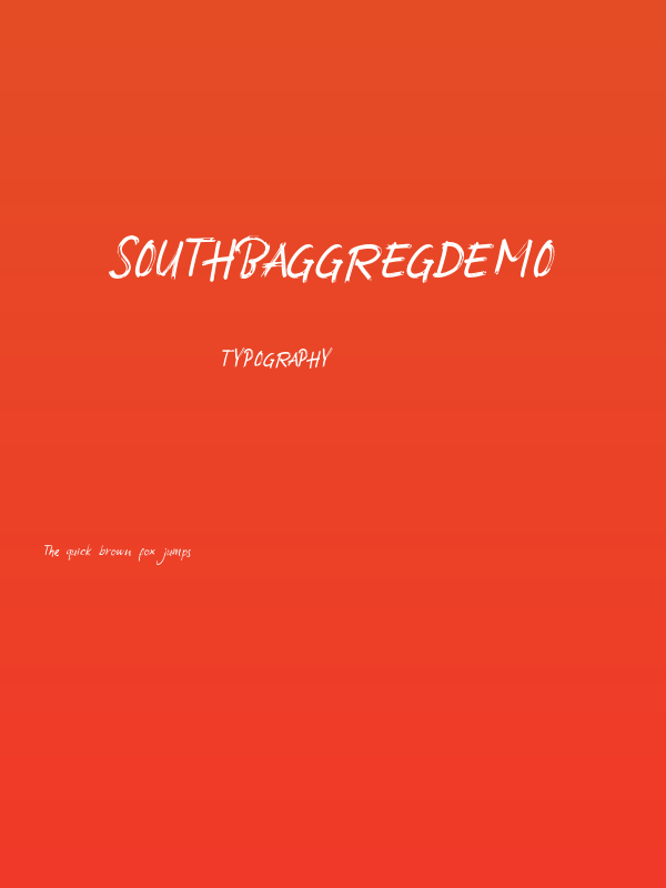 SouthBaggregDemo Poster