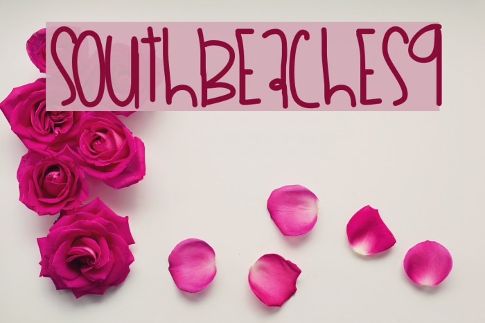 SouthBeaches9 Font examples