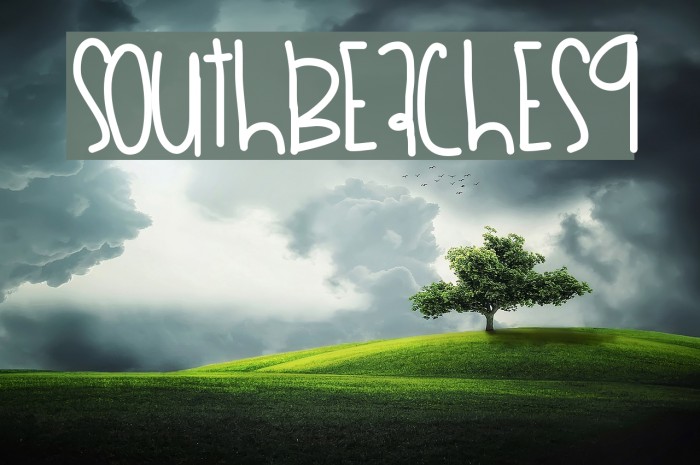 SouthBeaches9 Font examples