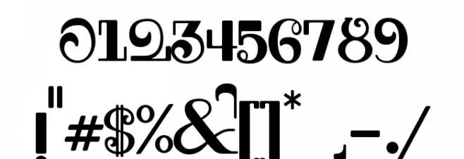 SouthPacific Font OTHER CHARS