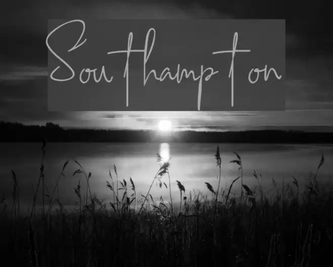 Southampton Font examples