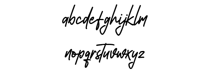 Southavely Free Regular Font LOWERCASE