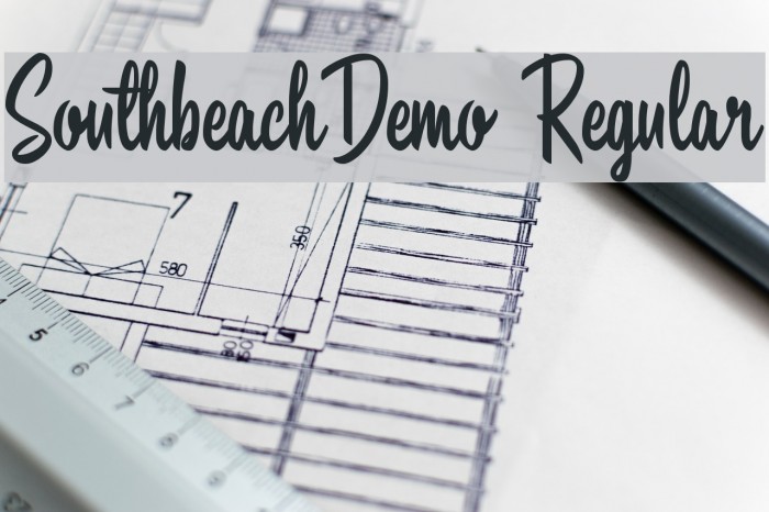 SouthbeachDemo Regular Font examples