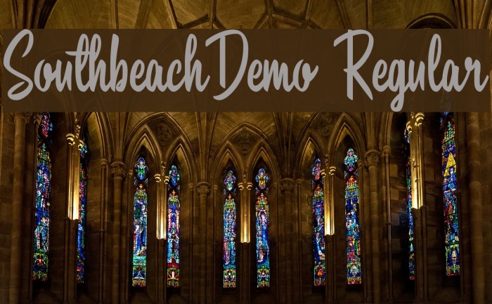 SouthbeachDemo Regular Font examples