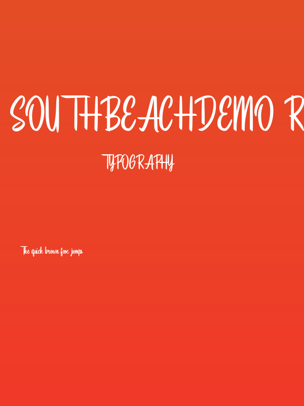 SouthbeachDemo Regular Poster