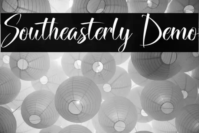 Southeasterly Demo Font examples