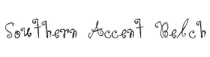 Southern Accent Belch Font
