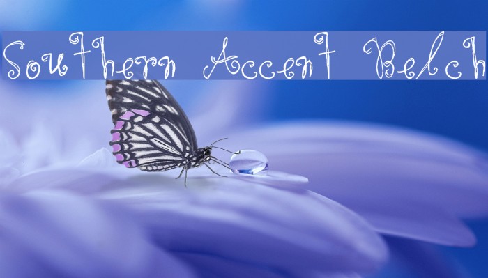 Southern Accent Belch Font examples