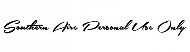 Southern Aire Personal Use Only  les polices de caractères gratuit tlcharger
