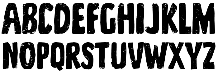 Southern Barn Font UPPERCASE