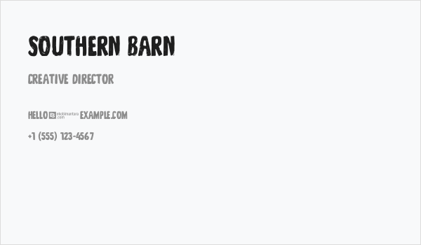 Southern Barn Business Card
