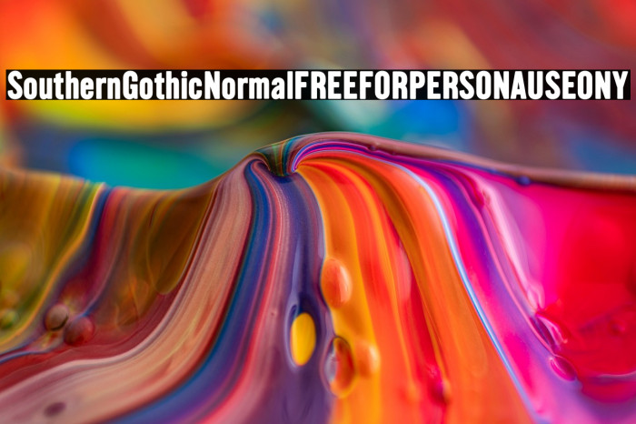 Southern Gothic Normal FREE FOR PERSONAL USE ONLY Example 3