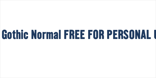 Southern Gothic Normal FREE FOR PERSONAL USE ONLY Logo